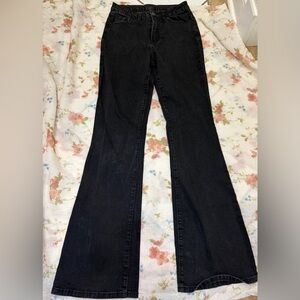 SHEIN Black Flare Jeans